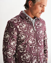 Park And Ecru Floral Jacquard Jacket
