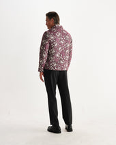 Park And Ecru Floral Jacquard Jacket