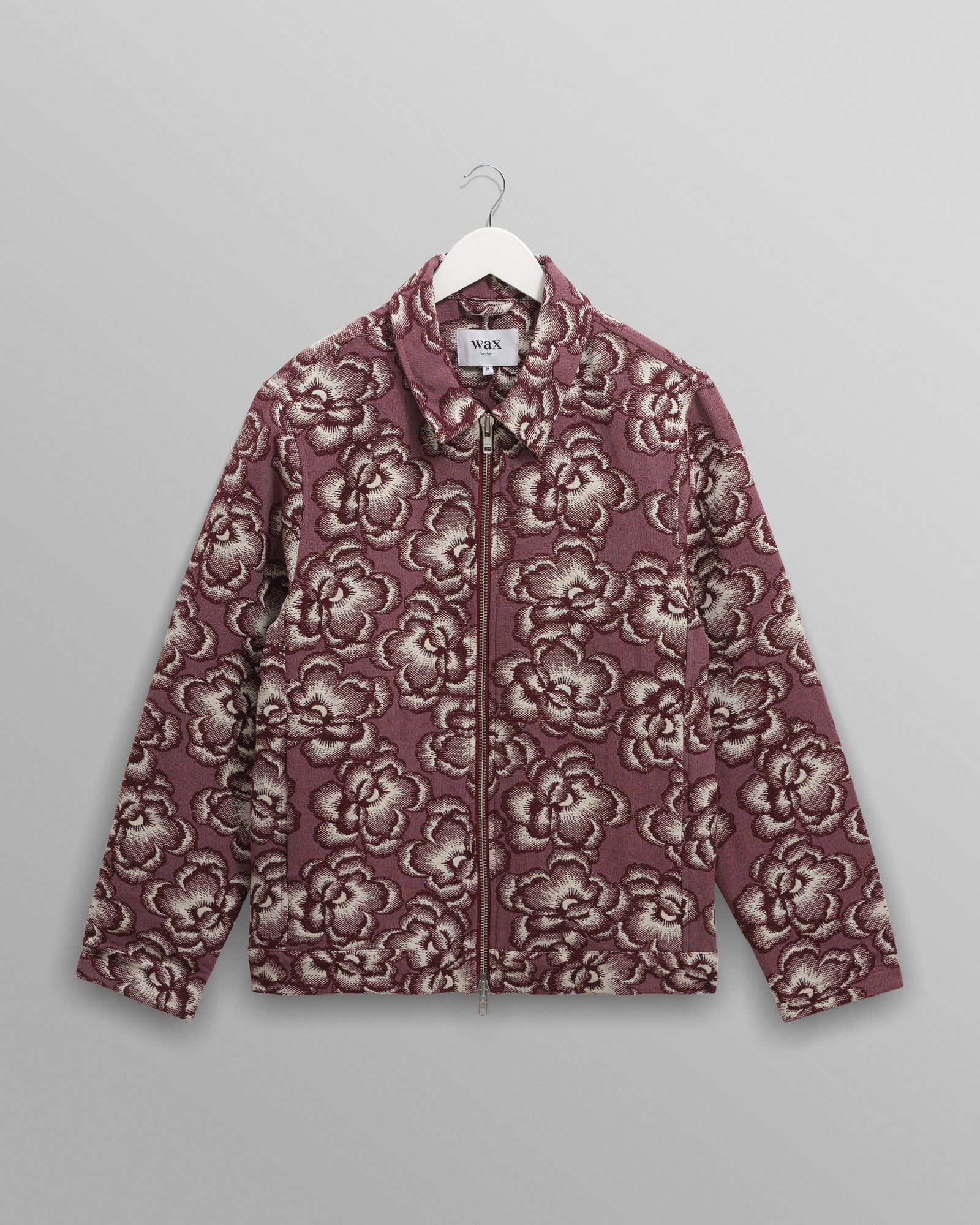 Park And Ecru Floral Jacquard Jacket