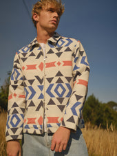 Park And Multicolour Aztec Jacquard Jacket