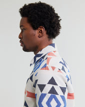 Park And Multicolour Aztec Jacquard Jacket