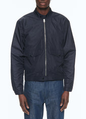 Navy blue water-repellent jacket