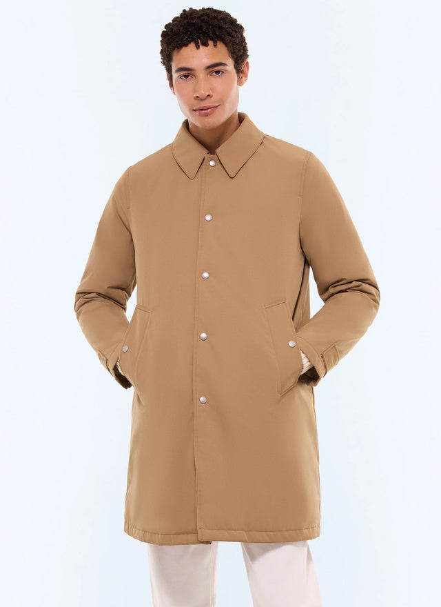 Quilted Coat In Water Repellent Fabric
