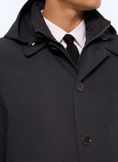 Water-repellent tech fabric parka