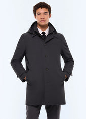 Water-repellent tech fabric parka