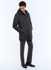 Water-repellent tech fabric parka
