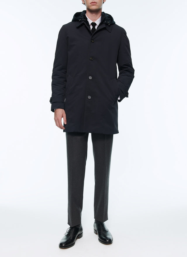 Water-repellent canvas parka