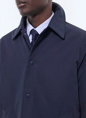 Quilted water-repellent coat