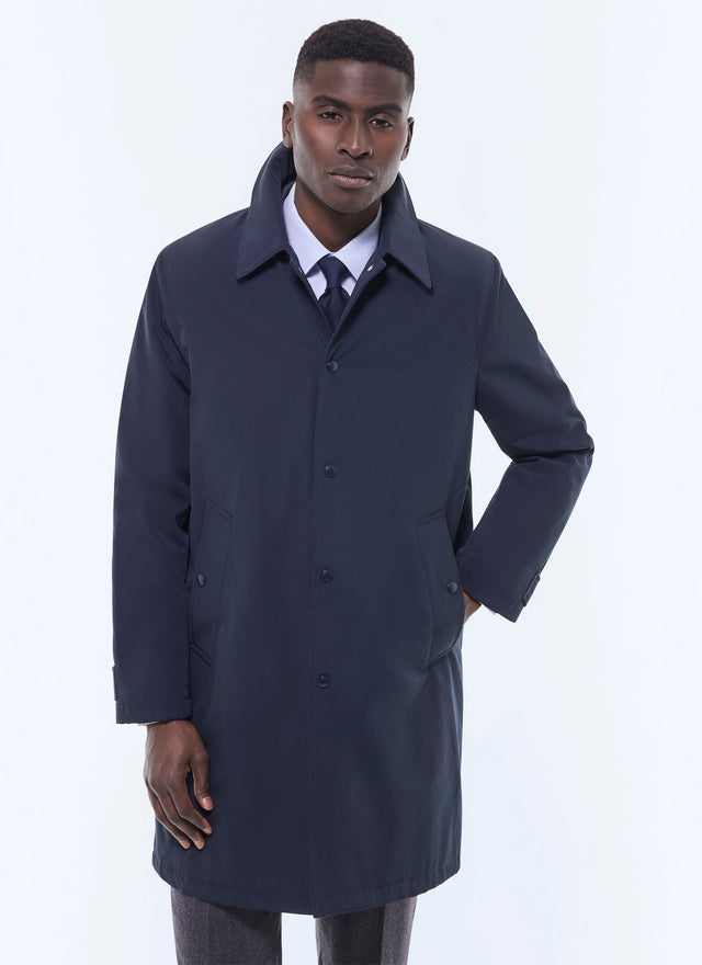 Quilted water-repellent coat