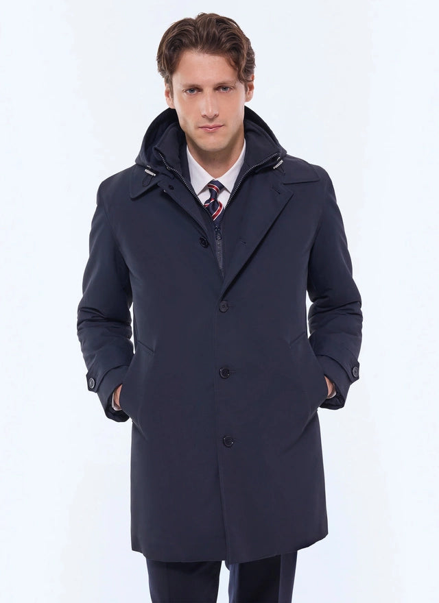 Water-repellent tech fabric parka