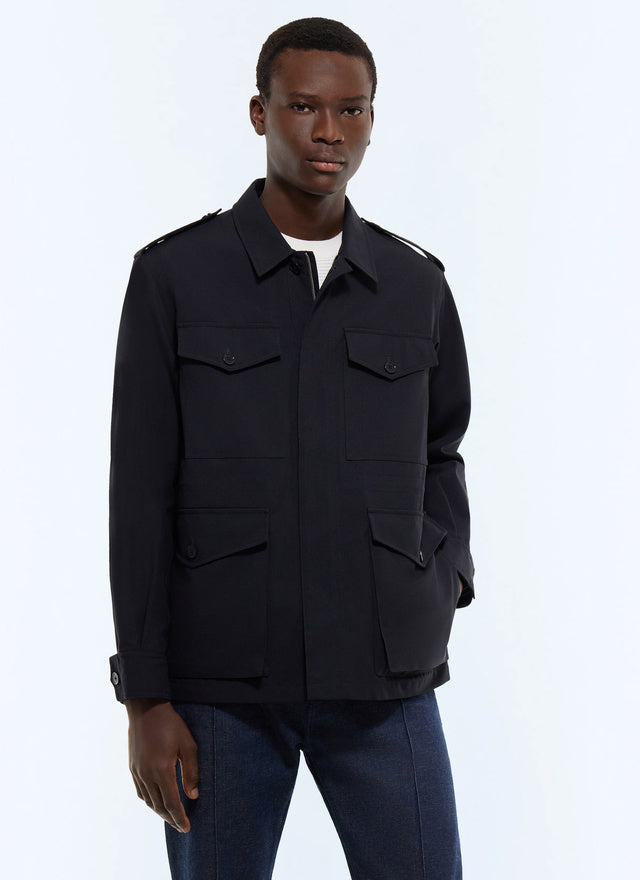 Water-repellent technical fabric jacket