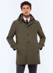 Water-repellent tech fabric parka