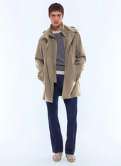 Water-repellent technical parka