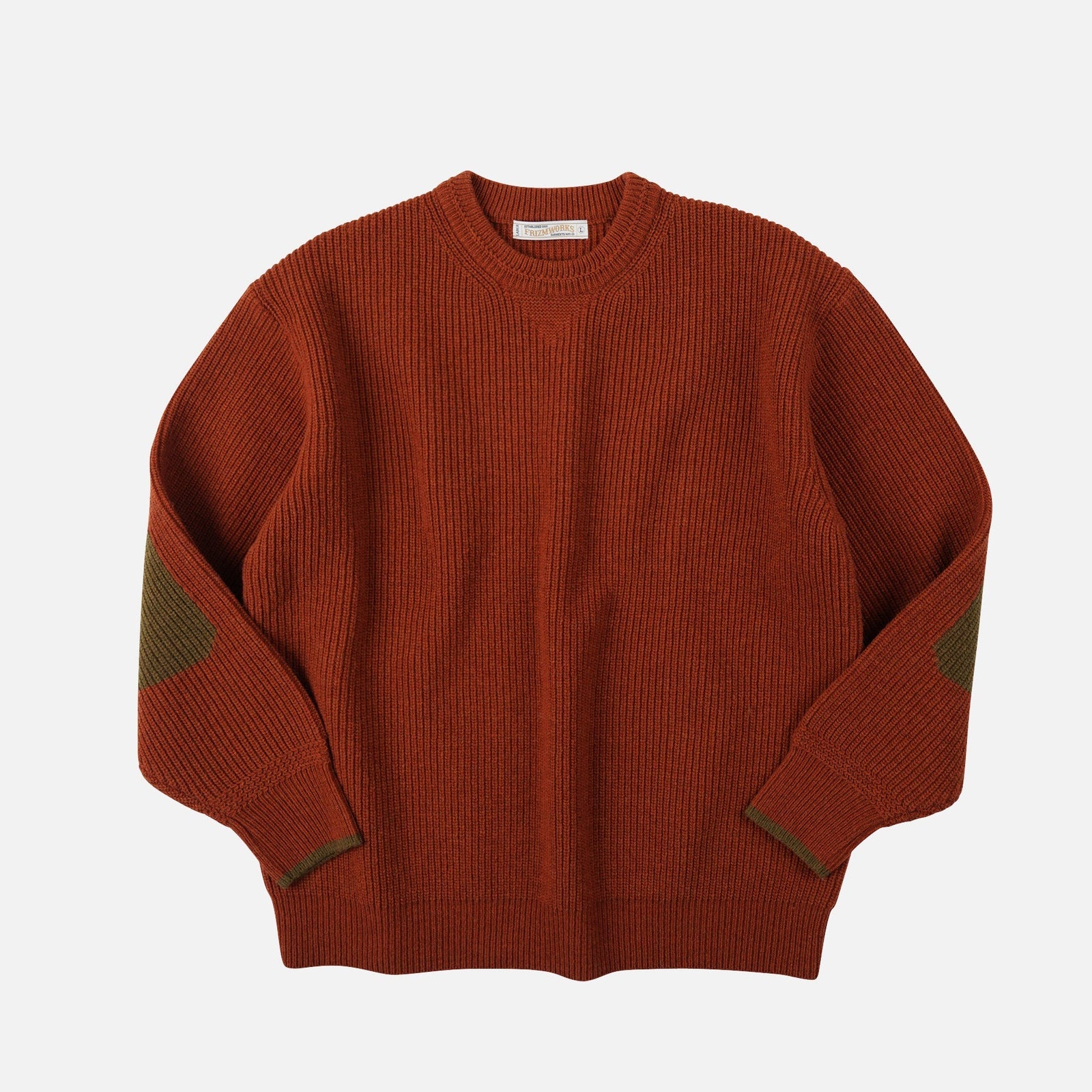 Patch Round Pullover Knit