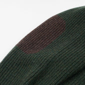 Patch Round Pullover Knit Green