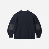 Patch Round Pullover Knit