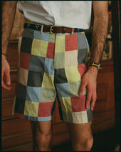 Made In Usa Patchwork Cotton Shorts