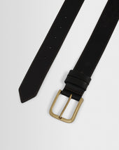 Paton Dark Brown Embroidered Leather Belt