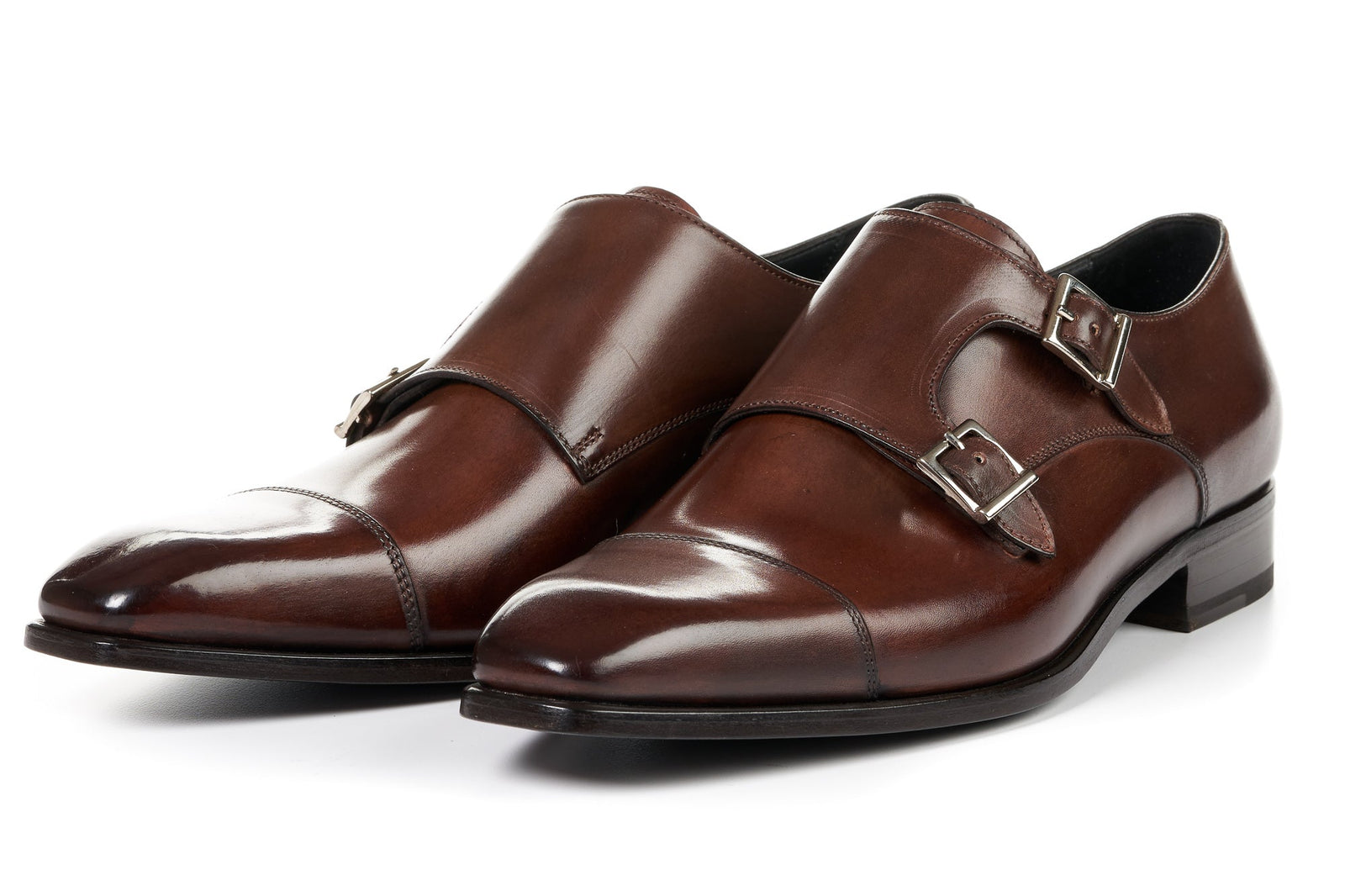 The Burton Double Monk Strap Marrone