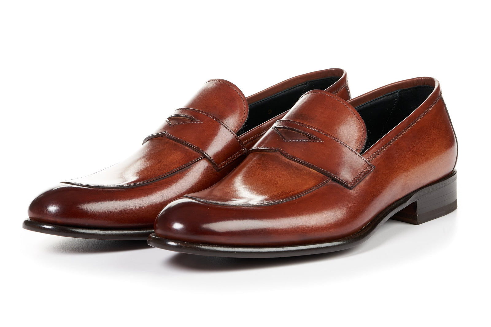 The Stewart Penny Loafer Havana Brown