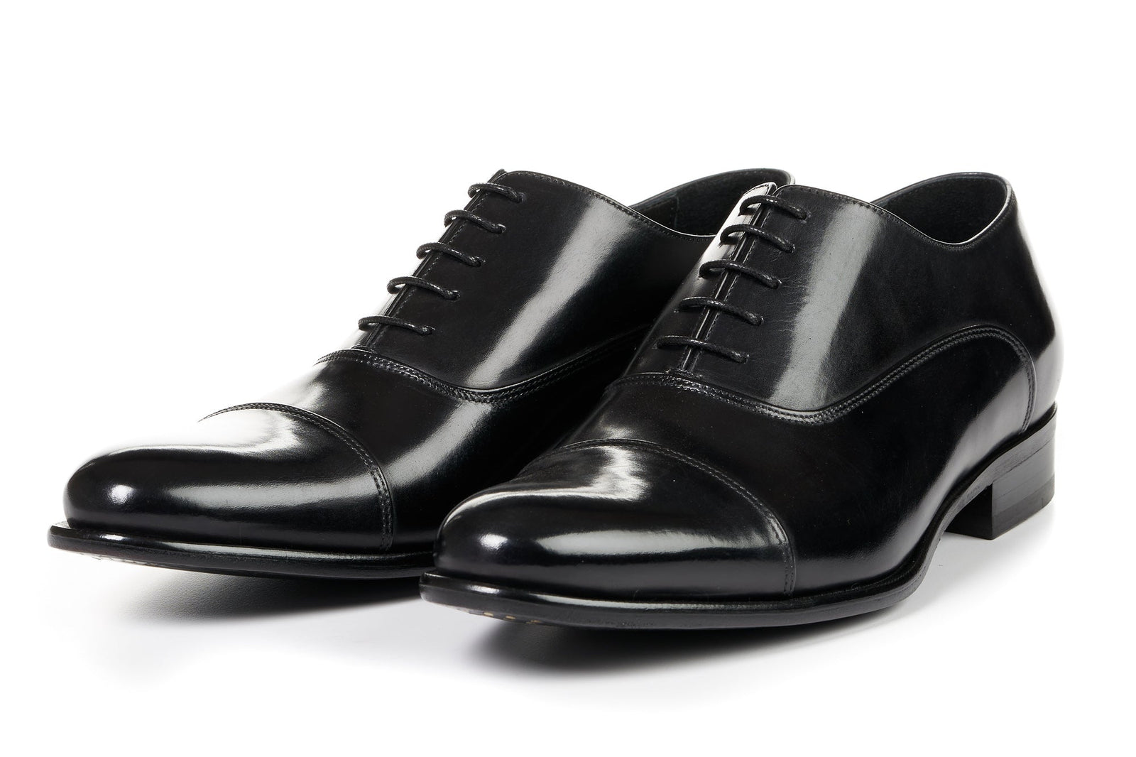 The Cagney Ii Stitched Cap Toe Oxford Nero