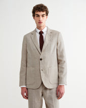 Pavillion Merlot Linen Tie