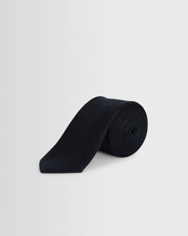 Pavillion - Navy Linen Tie