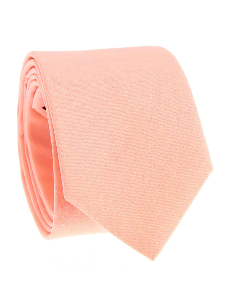 Peach Pink Cotton Tie Sorrente