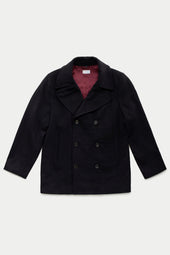 Mega Drop Wool Cashmere Cortina Peacoat