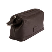 Pebble Grain Leather Wash Bag