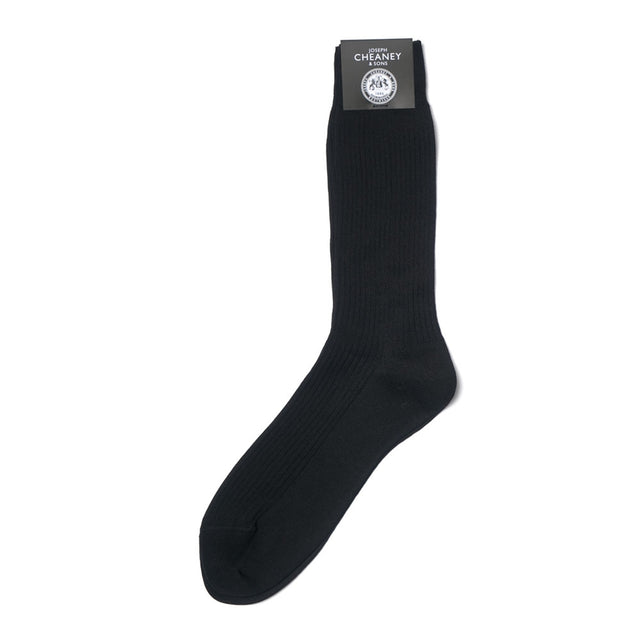 Pembroke Black Cotton Socks