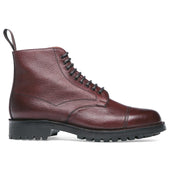 Pennine II C Veldtschoen Derby Boot in Burgundy Grain Leather