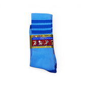 Light Navy Striped Bamboo Tube Socks