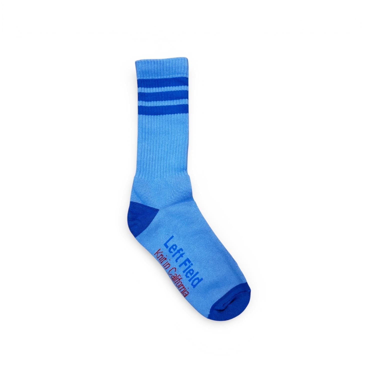 Light Navy Striped Bamboo Tube Socks