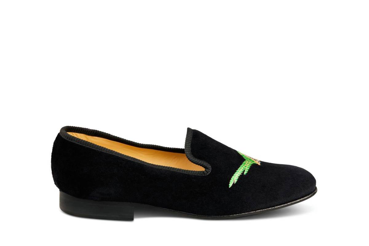 Pheasant Velvet Slipper