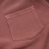 Pigment Dyeing Waffle L S T Shirt Pink