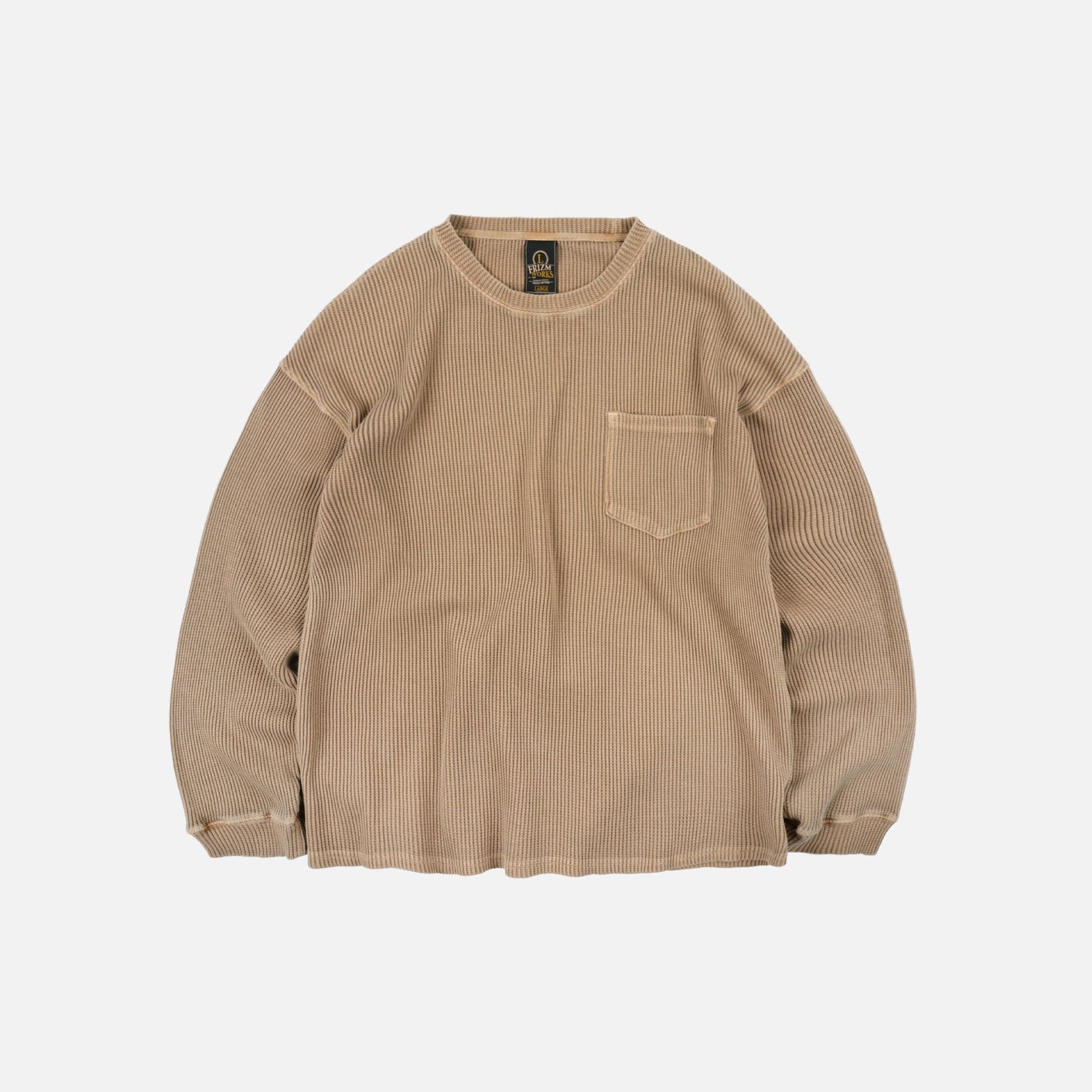 Pigment Dyeing Waffle Ls T Shirt