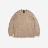 PIGMENT POCKET LS T-SHIRT - BEIGE