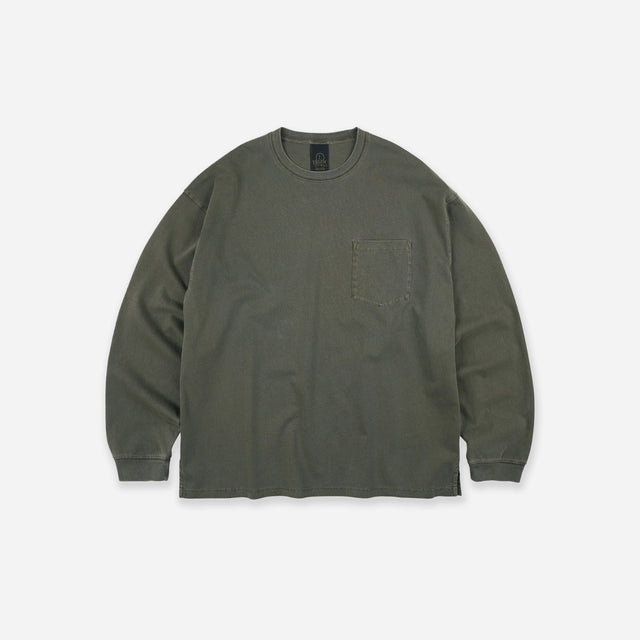 PIGMENT POCKET LS T-SHIRT - OLIVE