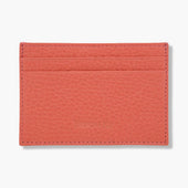 Pink Calf Leather Double Sided Card Holder