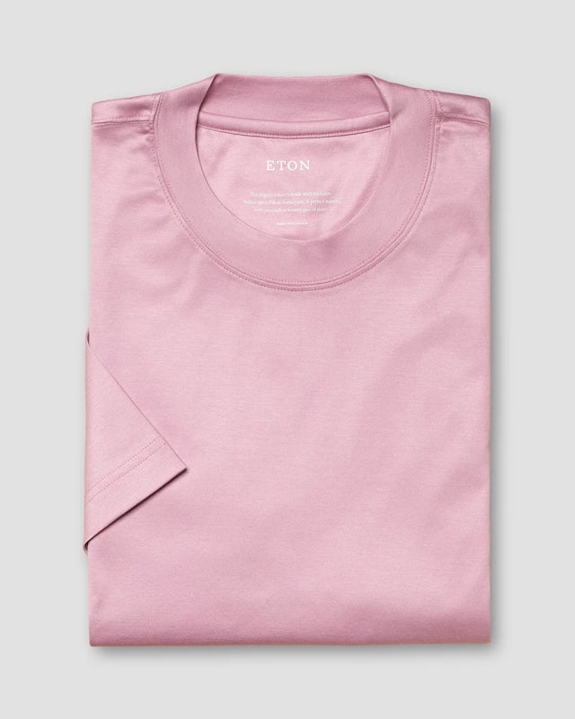 Pink Filo di Scozia T-shirt - Eton