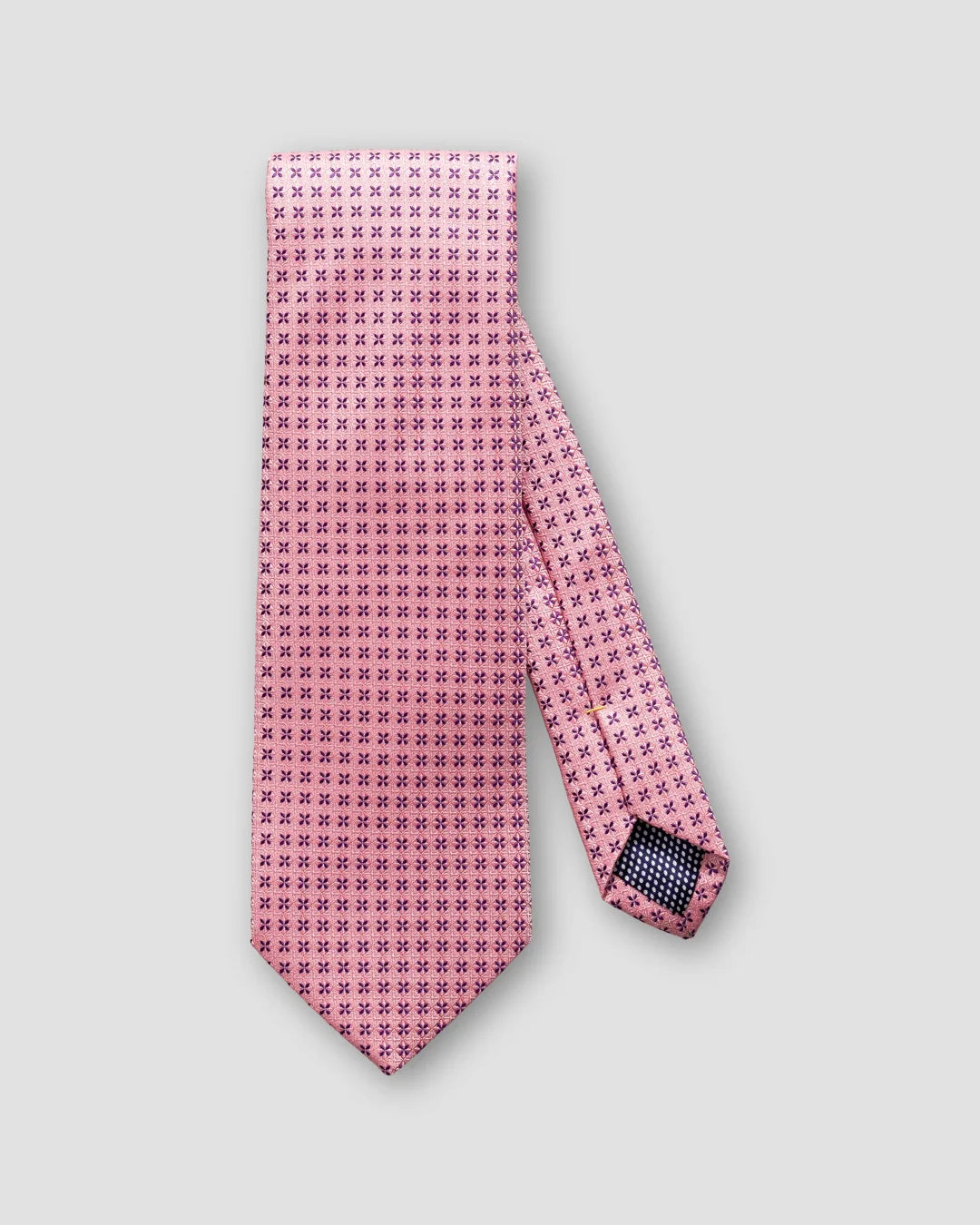 Pink Floral Geometric Tie Eton