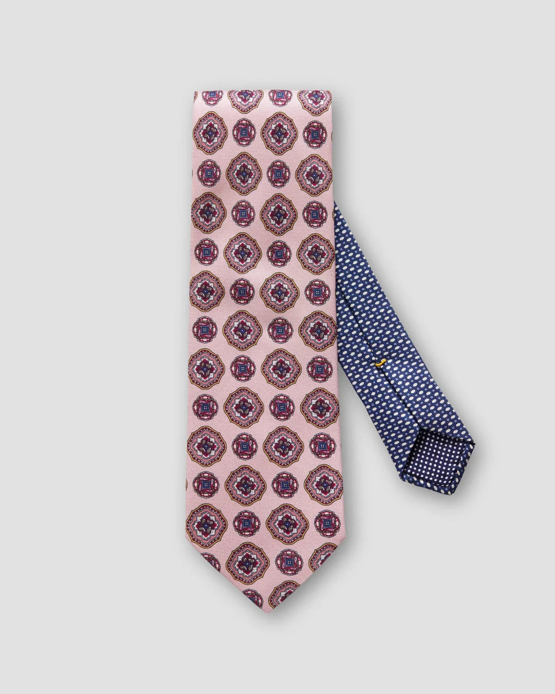 Pink Front Tail Printed Tie Eton