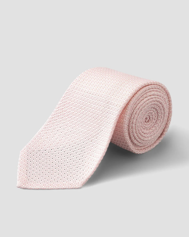 Rosa Grenadine-Seidenkrawatte - Eton