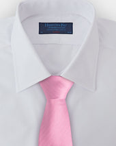 Pink Herringbone Silk Tie