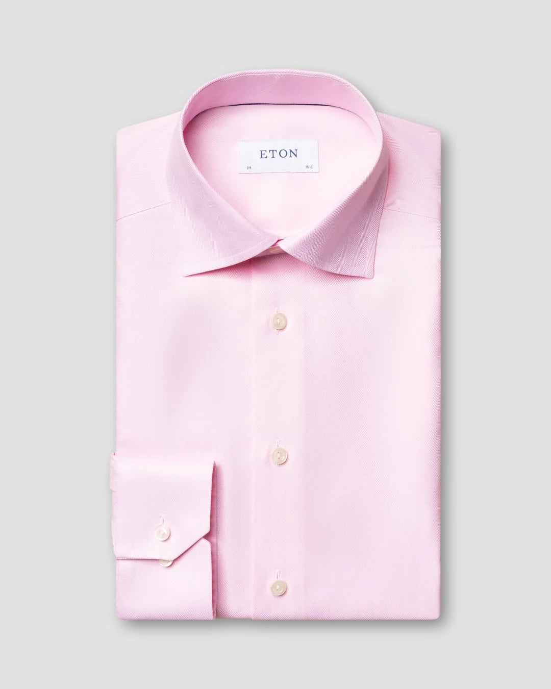 Pink Signature Twill Shirt Eton