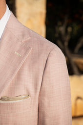 Pink Jacket In Cotton Silk Made In Italy