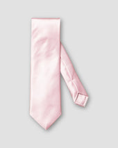 Rosa, fein gepunktete Jacquard-Seidenkrawatte
