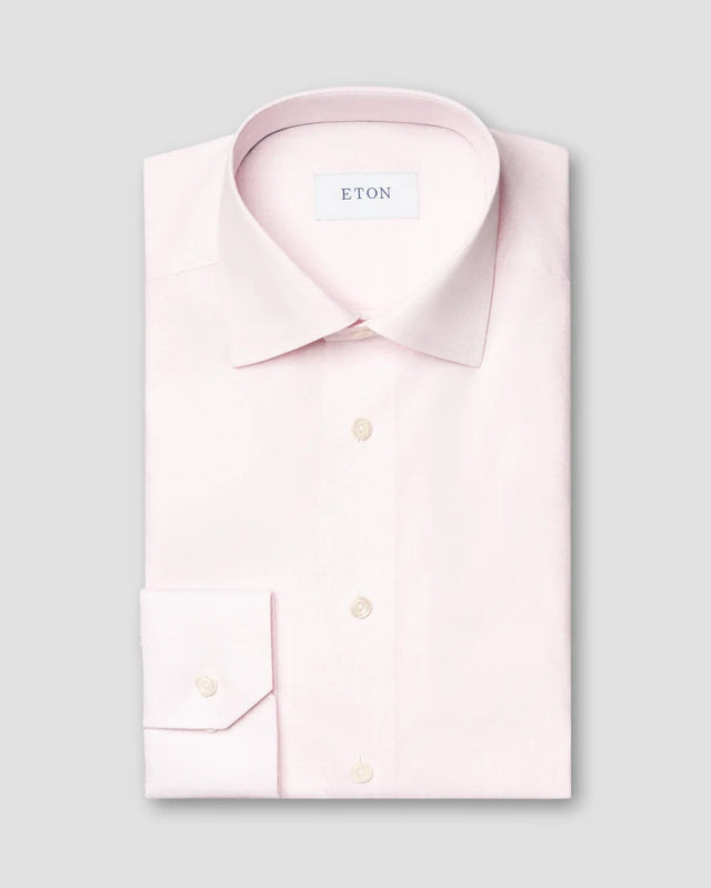 Pink Poplin Shirt - Eton