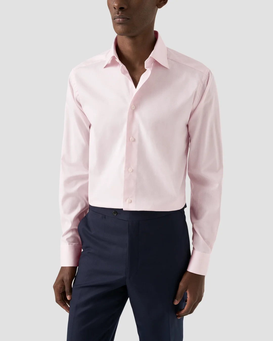 Pink Signature Twill Shirt Eton